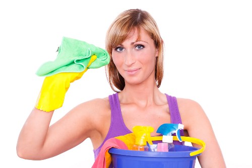 Airbnb cleaner preparing a Barnes short-let property for guest arrival